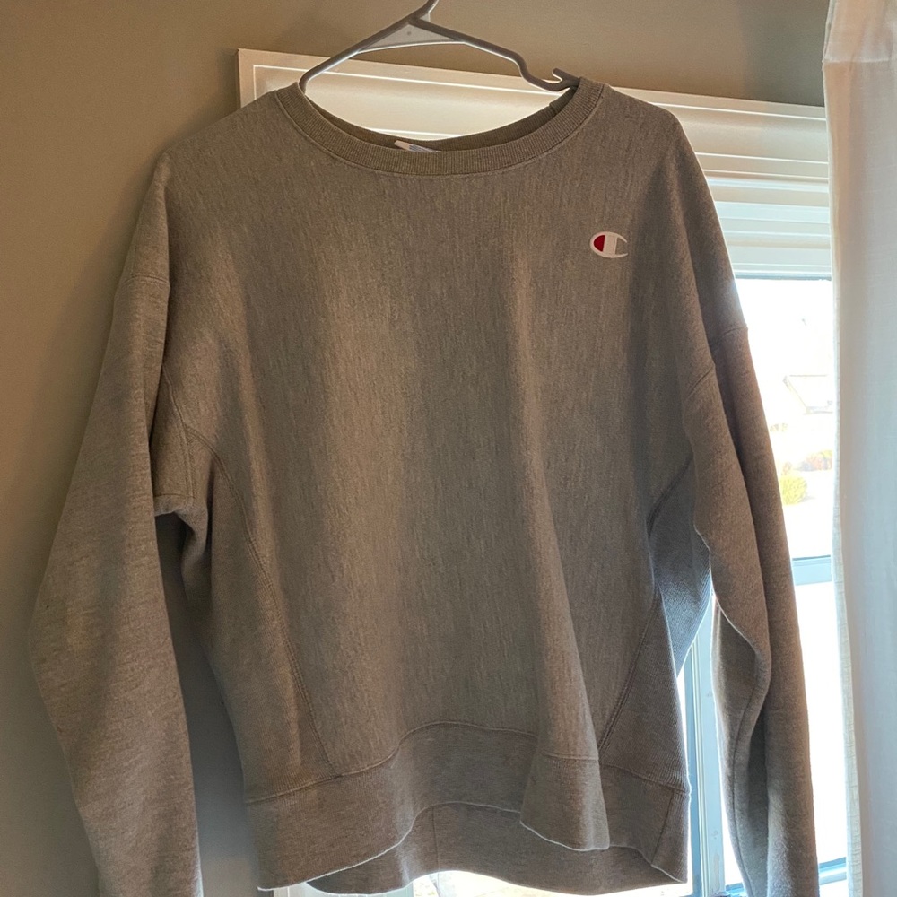 Grey champion sweatshirt